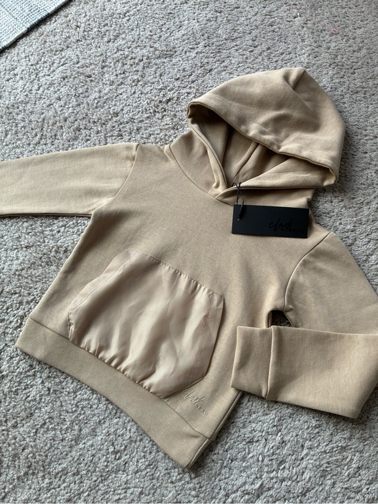 Clark & Beau Other - Clark & Beau Tan Hooded Pullover Sweatshirt NWT